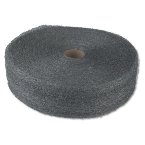 Industrial-Quality Steel Wool Reel, #1 Medium, 5 lb Reel, 6/Carton. Picture 1