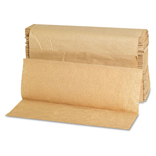 Folded Paper Towels, Multifold, 9 x 9.45, Natural, 250 Towels/Pack, 16 Packs/Carton. Picture 8