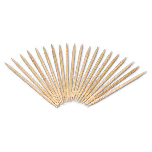 Round Wood Toothpicks, 2.5", Natural, 800/Box, 24 Boxes/Carton. Picture 1