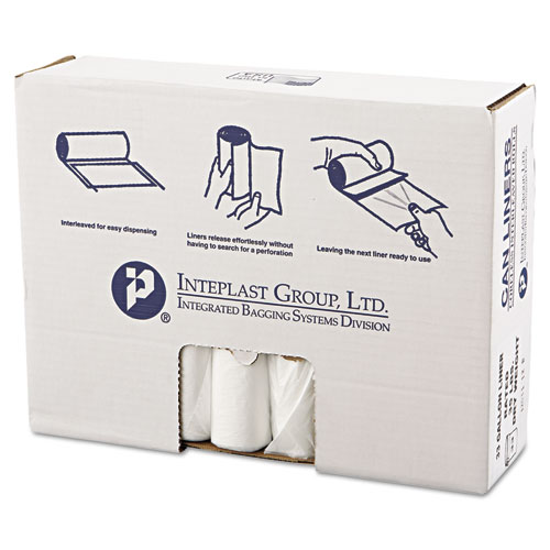 High-Density Commercial Can Liners Value Pack, 33 gal, 11 microns, 33" x 39", Clear, 500/Carton. Picture 1