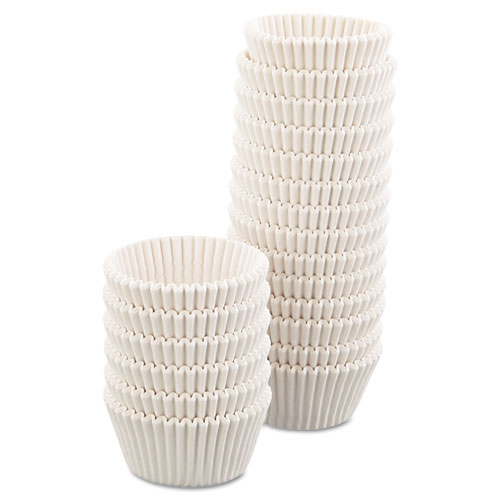 Fluted Bake Cups, 4.5 Diameter x 1.25 h, White, Paper, 500/Pack, 20 Packs/Carton. Picture 2