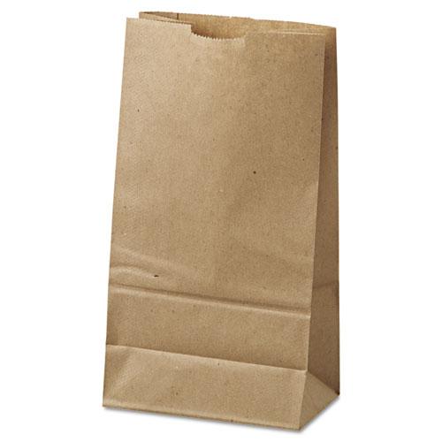 Grocery Paper Bags, 35 lb Capacity, #6, 6" x 3.63" x 11.06", Kraft, 500 Bags. Picture 6