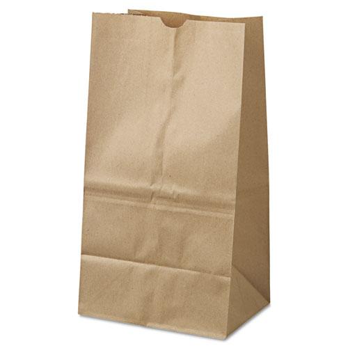 Grocery Paper Bags, 40 lb Capacity, #25 Squat, 8.25" x 6.13" x 15.88", Kraft, 500 Bags. Picture 1