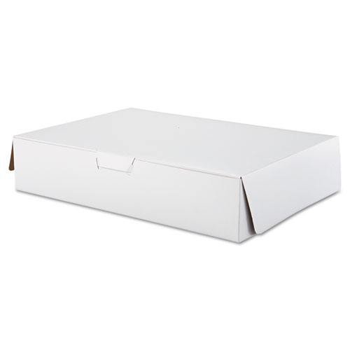 Tuck-Top Bakery Boxes, 19 x 14 x 4, White, 50/Carton. Picture 1