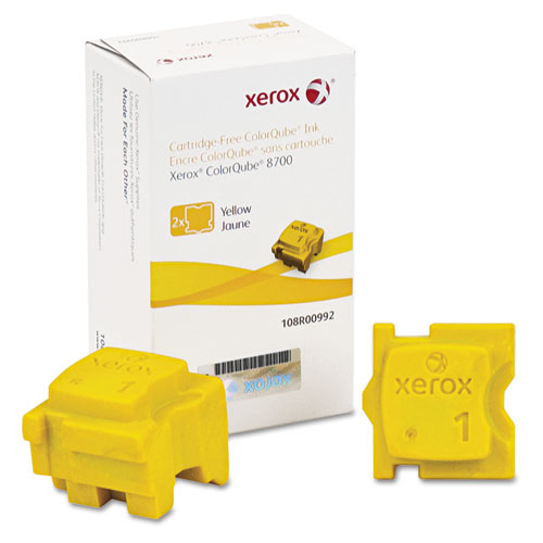 108R00992 Solid Ink Stick, 4,200 Page-Yield, Yellow, 2/Box. The main picture.