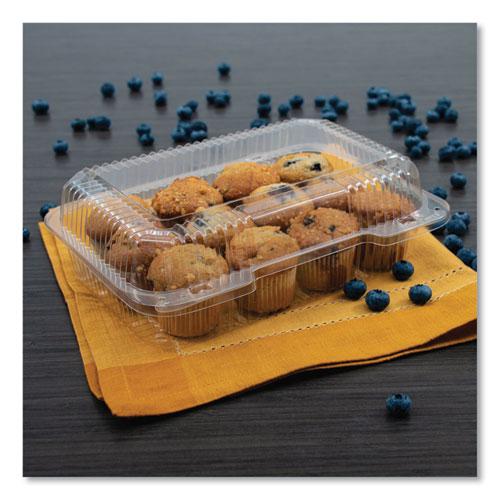 StayLock Clear Hinged Lid Containers, 6 x 7 x 2.1, Clear, Plastic, 125/Packs, 2 Packs/Carton. Picture 5