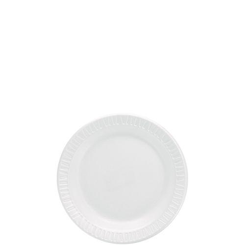 Mediumweight Foam Dinnerware, Plates, 6" dia, White, 125/Pack. Picture 1