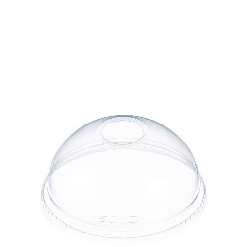 Ultra Clear Dome Cold Cup Lids, Fits 16 oz to 24 oz Cups, PET, Clear, 1,000/Carton. Picture 1