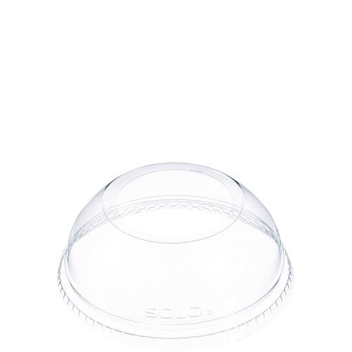 Open-Top Dome Lid, Fits 16 oz to 24 oz Plastic Cups, Clear, 1.9" Dia Hole, 1,000/Carton. Picture 1