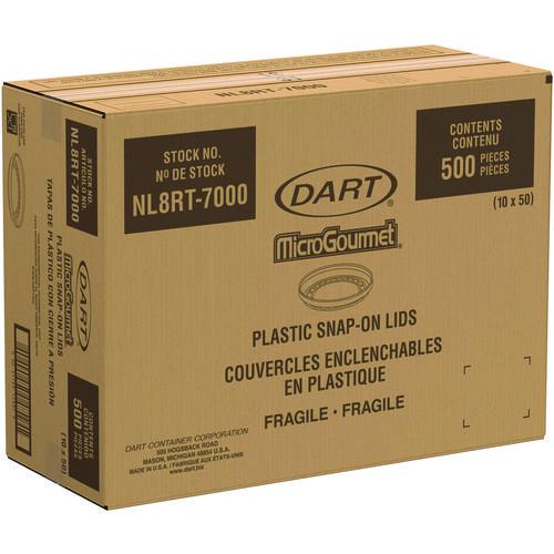 Conex Deli Container Lid, Clear, Plastic, 500/Carton. Picture 4