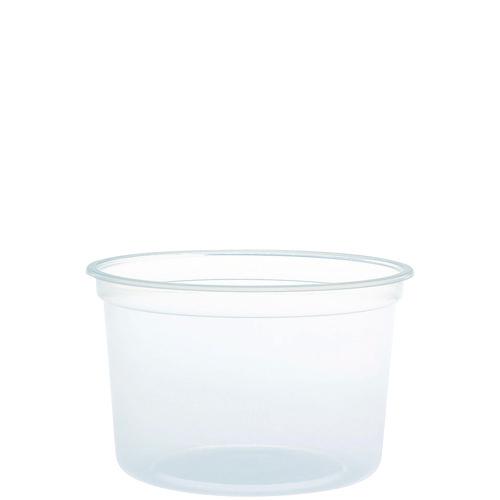 MicroGourmet Food Container, 16 oz, Translucent, Plastic, 50/Pack, 10 Packs/Carton. Picture 1