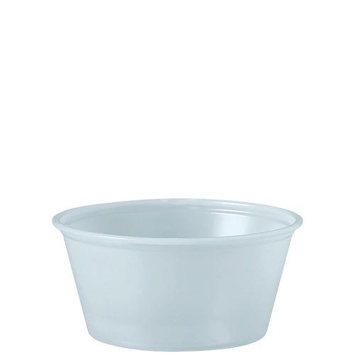 Polystyrene Portion Cups, 3.25 oz, Translucent, 250/Bag, 10 Bags/Carton. Picture 1
