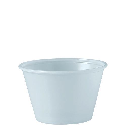 Polystyrene Portion Cups, 4 oz, Translucent, 250/Bag, 10 Bags/Carton. Picture 1