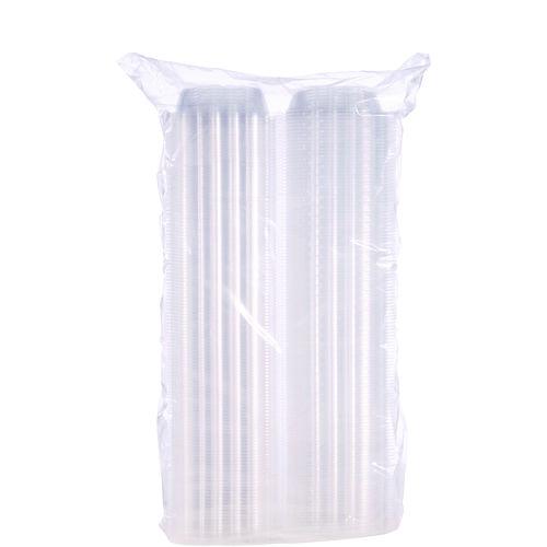 ClearSeal Hinged-Lid Plastic Containers, 5.8 x 6 x 3, Clear, Plastic, 125/Pack, 4 Packs/Carton. Picture 2