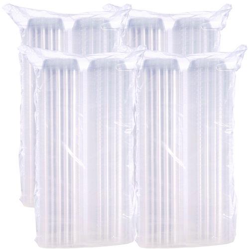 ClearSeal Hinged-Lid Plastic Containers, 5.8 x 6 x 3, Clear, Plastic, 125/Pack, 4 Packs/Carton. Picture 3