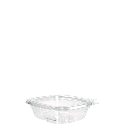 ClearPac SafeSeal Tamper-Resistant/Evident Containers, Flat Lid, 8 oz, 4.9 x 1.4 x 5.5, Clear, Plastic, 100/Bag, 2 Bags/CT. Picture 1