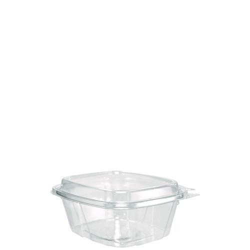 ClearPac SafeSeal Tamper-Resistant/Evident Containers, Domed Lid, 16 oz, 4.9 x 2.9 x 5.5, Clear, Plastic, 100/Bag, 2 Bags/CT. Picture 1