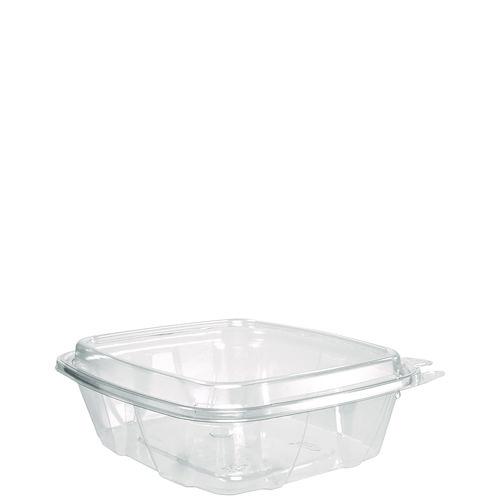 ClearPac SafeSeal Tamper-Resistant/Evident Containers, Domed Lid, 24 oz, 6.4 x 2.3 x 7.1, Clear, Plastic, 100/Bag, 2 Bags/CT. Picture 1