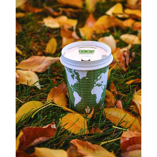World Art Renewable and Compostable Insulated Hot Cups, PLA, 12 oz, 40/Packs, 15 Packs/Carton. Picture 11