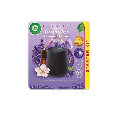 Essential Mist Starter Kit, Lavender and Almond Blossom, 0.67 oz Bottle, 4/Carton. Picture 1
