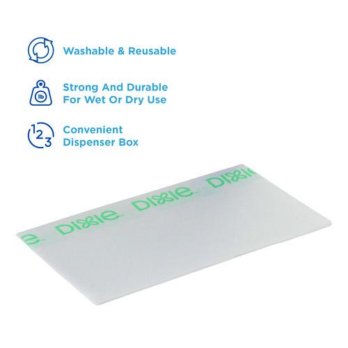 H700 Disposable Foodservice Towel, 13 x 24, Unscented, Green/White, 150/Carton. Picture 3