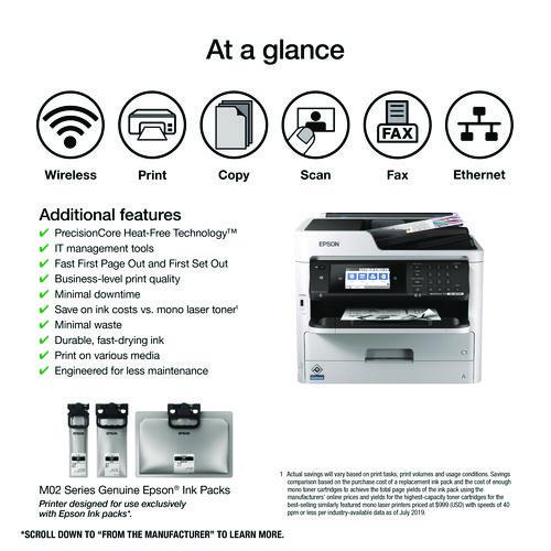 WorkForce Pro WF-M5799 Inkjet Multifunction Printer, Copy/Fax/Print/Scan. Picture 7