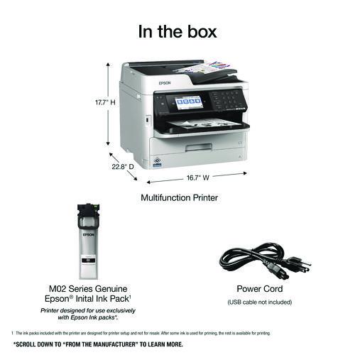 WorkForce Pro WF-M5799 Inkjet Multifunction Printer, Copy/Fax/Print/Scan. Picture 8