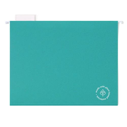 U-Eco Hanging File Folders, Letter Size, 1/5-Cut Tabs, Assorted, 12/Pack. Picture 7