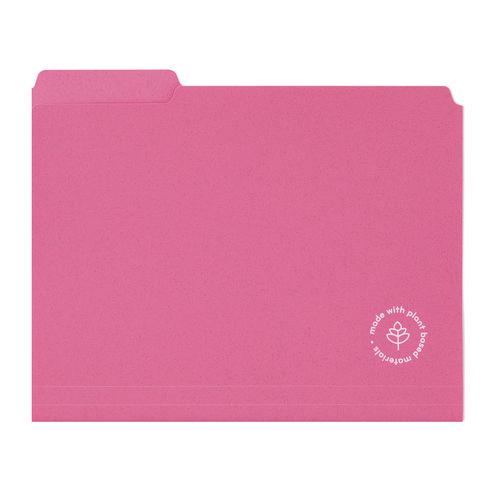U-Eco Poly File Folders, 1/3 Cut Tabs: Assorted, Letter Size, 0.5" Expansion, Assorted Colors, 24/Pack. Picture 7