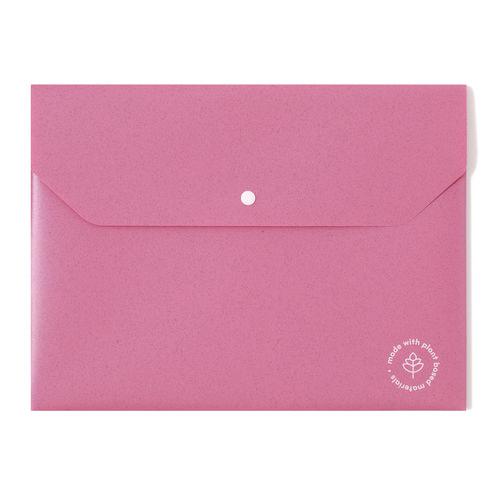 U-Eco Document Holder, 0.59" Expansion, 1 Section, Snap Button Closure, Letter Size, Assorted Colors, 10/Pack. Picture 6