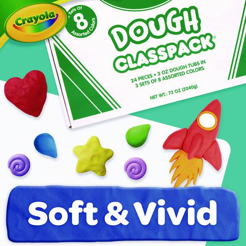 Dough Classpack, 3 oz, 8 Assorted Colors, 24/Pack. Picture 3