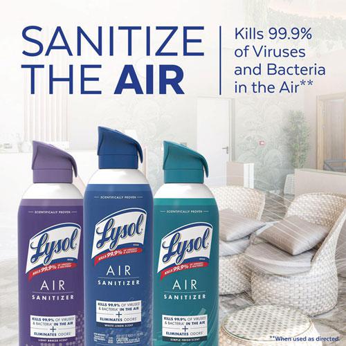 Air Sanitizer Spray, Light Breeze Scent, 10 oz Aerosol Can, 6/Carton. Picture 6