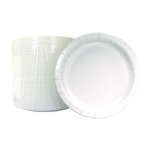 Paper Dinnerware, Plate, 6", White, 1,000/Carton. Picture 2