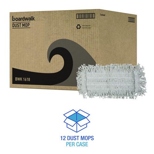 Disposable Dust Mop Head, Cotton, 18w x 5d. Picture 4