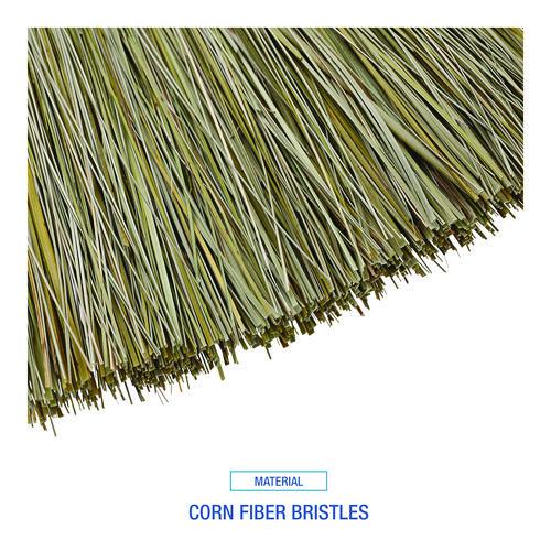 Corn/Fiber Brooms, Corn/Yucca Bristles, 53.5" Overall Length, Natural, 6/Carton. Picture 5