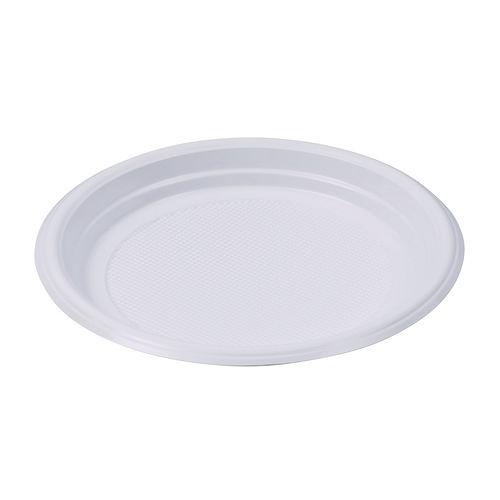 Hi-Impact Plastic Dinnerware, Plate, 9" dia, White, 500/Carton. Picture 2