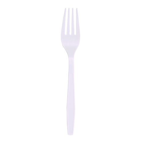 Heavyweight Polypropylene Cutlery, Fork, White, 1000/Carton. Picture 2