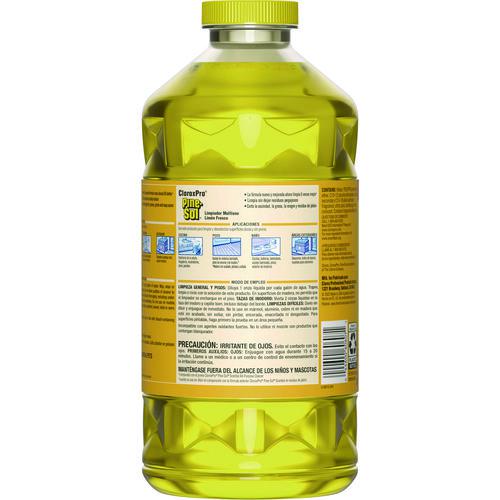 CloroxPro Multi-Surface Cleaner Concentrated, Lemon Fresh Scent, 80 oz Bottle, 3/Carton. Picture 2
