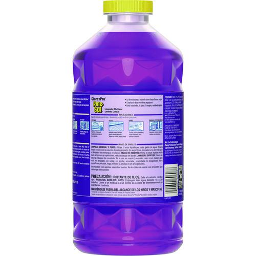 CloroxPro Multi-Surface Cleaner Concentrated, Lavender Clean Scent, 80 oz Bottle, 3/Carton. Picture 2
