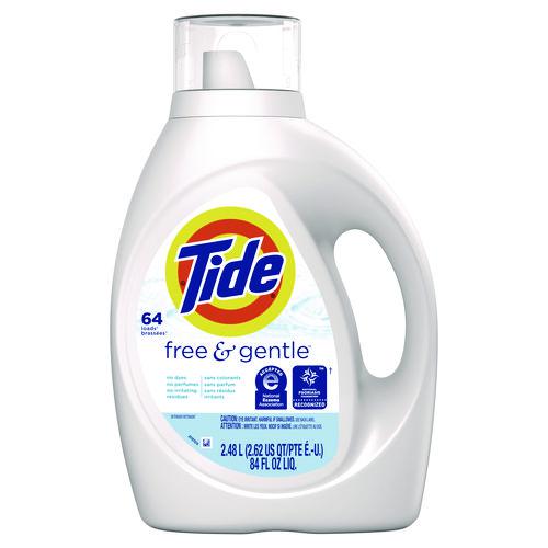 Free and Gentle Liquid Laundry Detergent, 64 Loads, 84 oz Bottle, 4/Carton. Picture 1