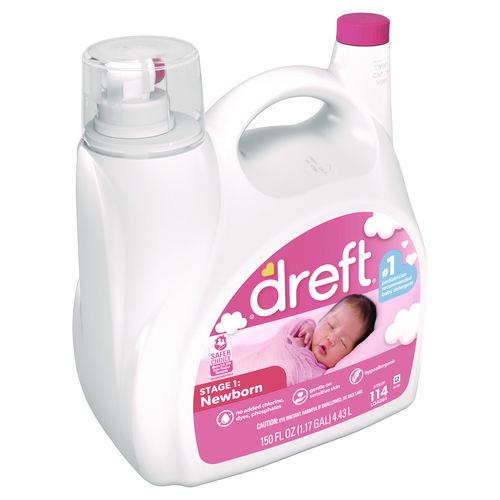 Ultra Laundry Detergent, Baby Powder Scent, 150 oz Bottle, 4/Carton. Picture 3