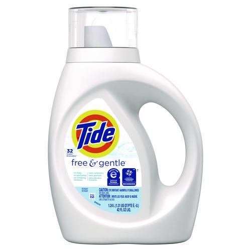 Free and Gentle Laundry Detergent, 32 Loads, 42 oz Bottle, 6/Carton. Picture 1