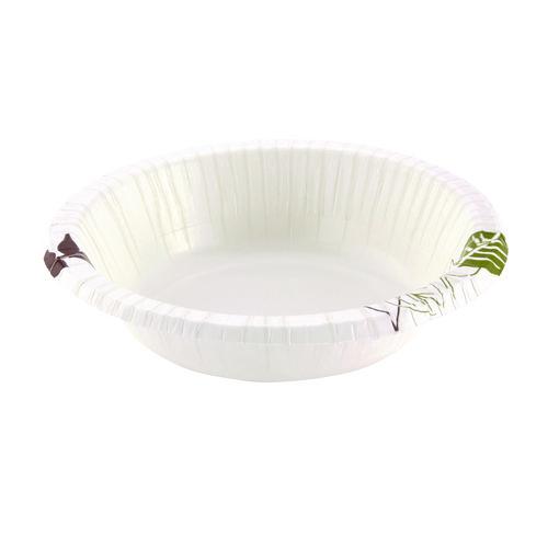 Pathways with Soak Proof Shield Heavyweight Paper Bowls, WiseSize, 12 oz, Green/Burgundy, 500/Carton. Picture 3