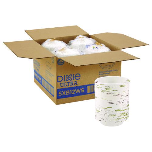 Pathways with Soak Proof Shield Heavyweight Paper Bowls, WiseSize, 12 oz, Green/Burgundy, 500/Carton. Picture 8
