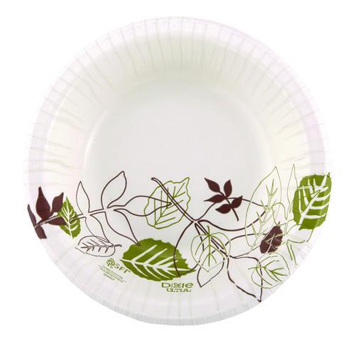 Pathways Heavyweight Paper Bowls, WiseSize, 12 oz, Green/Burgundy, 125/Pack. Picture 1