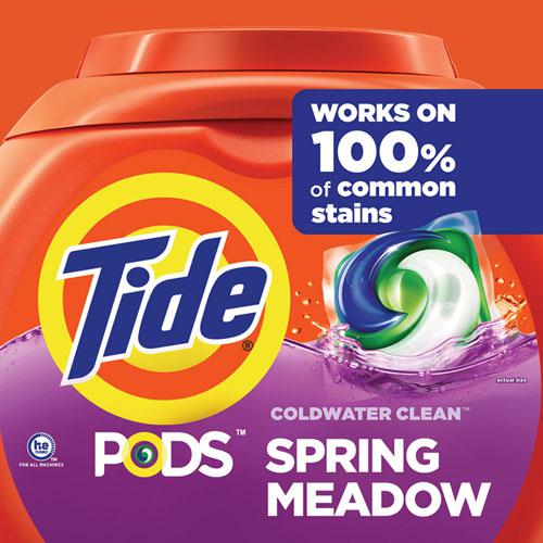 PODS Laundry Detergent, Spring Meadow, 66 oz Tub, 76 Pacs/Tub. Picture 10