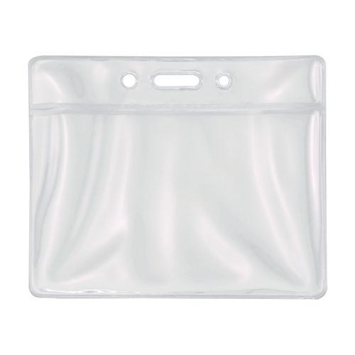ID Badge Holder, Clear, 2.25 x 3.5 Insert, 50/Pack. Picture 1