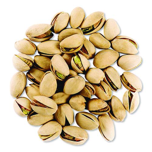 No Shells Roasted and Salted Pistachios Variety Pack, Assorted Flavors, 0.75 oz Bag, 24/Carton. Picture 3