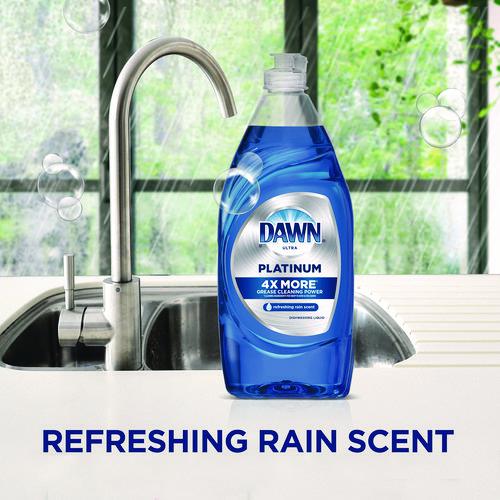 Platinum Liquid Dish Detergent, Refreshing Rain, 54.8 oz Bottle, 2/Pack. Picture 5