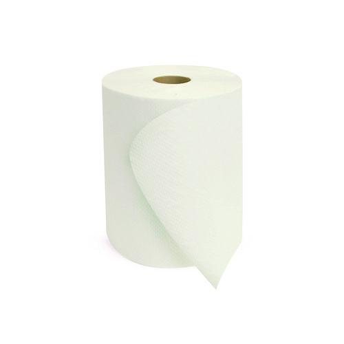 Boardwalk Green Universal Roll Towels, 1-Ply, 8" x 800 ft, Natural White, 6 Rolls/Carton. Picture 1
